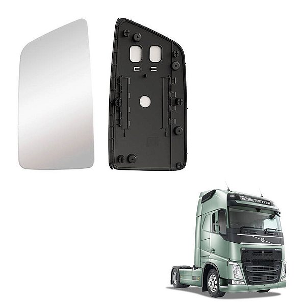 Base Vidro Volvo Fh 2015 2016 2017 2018 Convexo Maior - Le