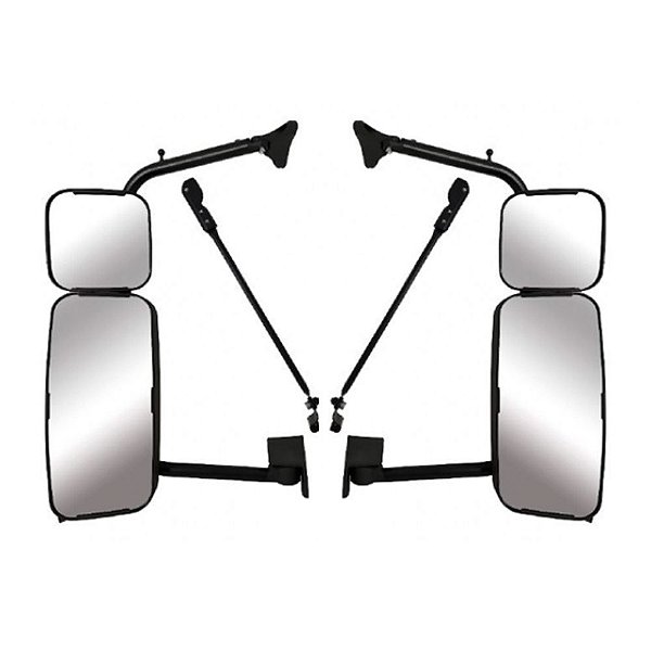 Espelho Mb Axor 2012 2013 2014 2015 Convexo C/Auxiliar Par