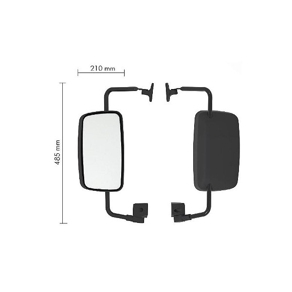 Espelho Retrovisor Mb Acello 1016 / 1316 Convexo - Le