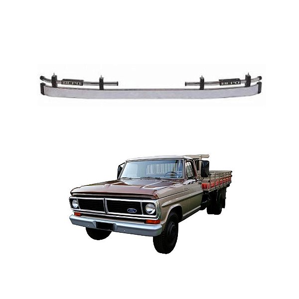 Para-Choque Ford F-4000 Argentino Simples Cromado