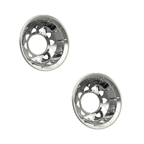 Kit Calota Traseira Aro 22,5 Sun - Universal Aço Cromado