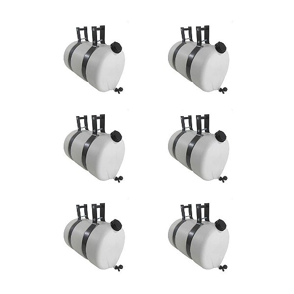 Corote Barrica Agua Caminhão 42 Litros Branco C/Suporte 6 Un