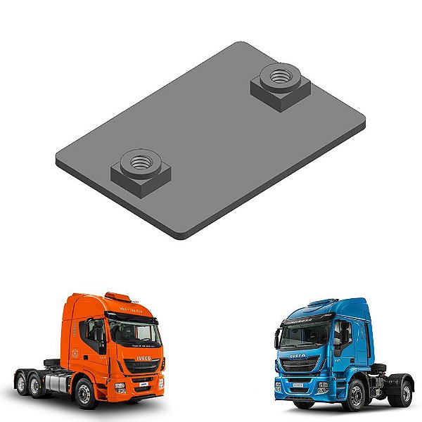 Suporte Interno Paralama Central Dianteiro Iveco Hiway Porca