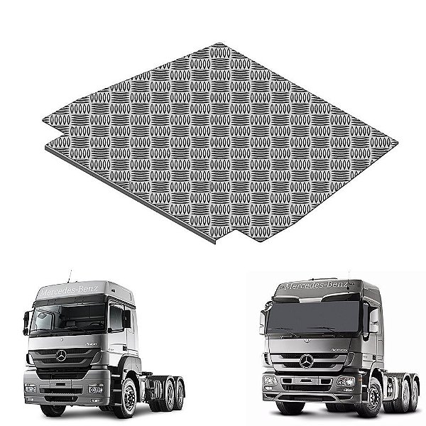 Protetor Caixa De Bateria Mb Axor Actros Euro 3 Aluminio