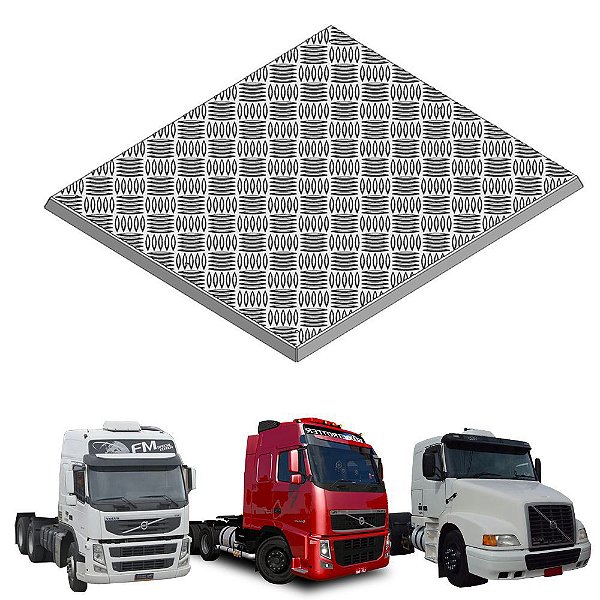 Protetor Caixa Bateria Volvo Fh 2010 2011 2012 2013 Aluminio