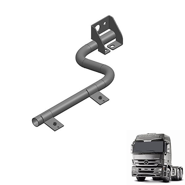 Suporte Paralama Traseiro Cabine Mb Actros Lado Esquerdo
