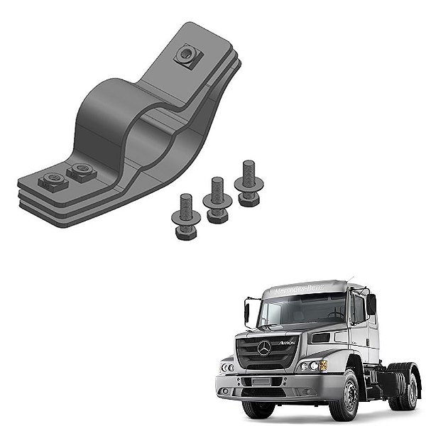 Conjunto Abracadeira Paralama Mb Atron Dianteiro