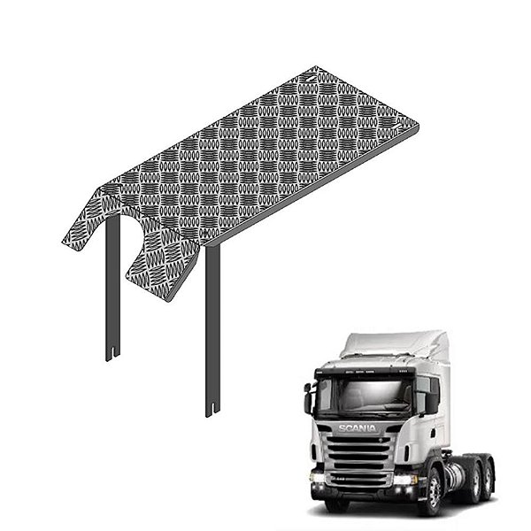 Protetor Xadrez Tanque Arla 105l Scania Ntg 2022 Alumínio
