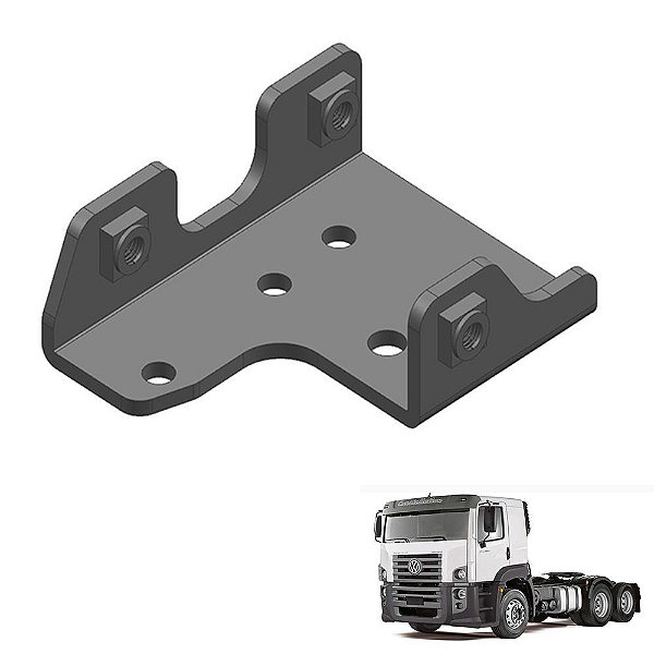 Suporte Fixacao Chassi Vw Constellation 2013 Ld 2 Degraus