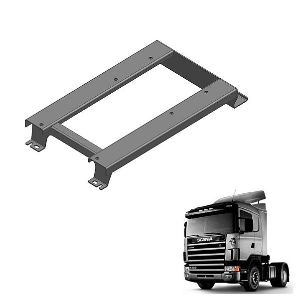 Suporte Rebaixe Banco Scania 2019 Lado Esquerdo Altura 70mm