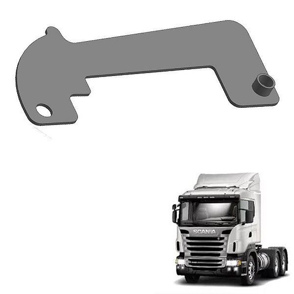 Suporte Antifurto Farol Scania 2010 A 2018 Lado Esquerdo
