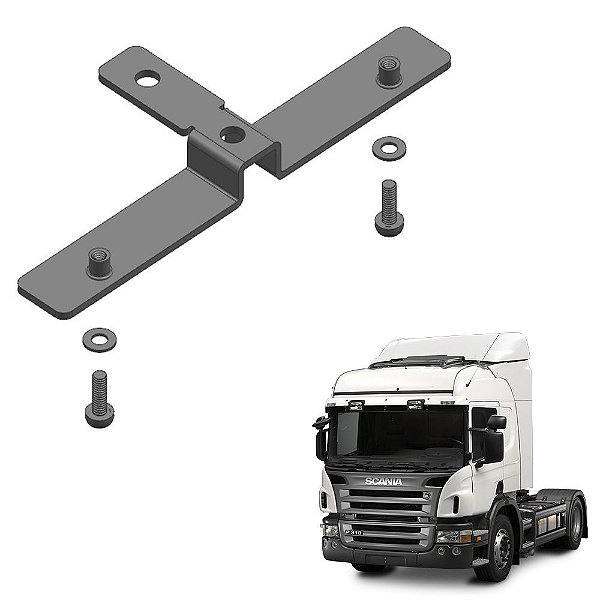 Suporte Placa Scania R 2008 Serie 5 Com Parafusos