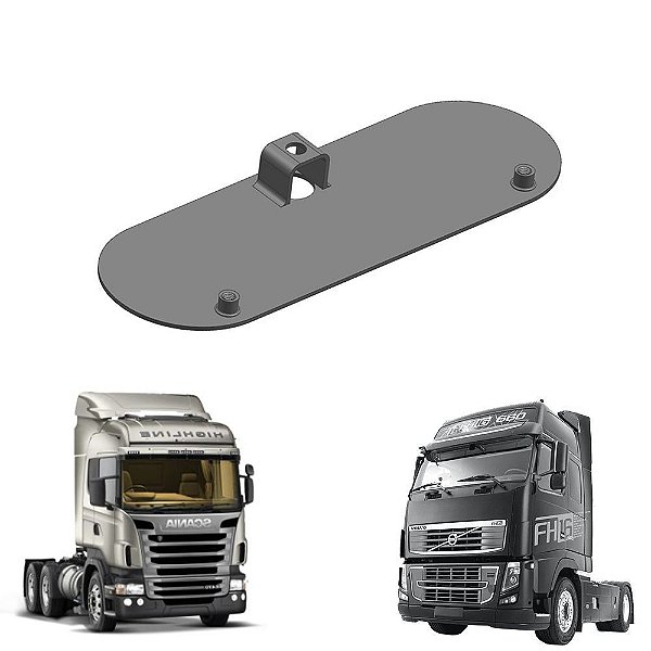 Suporte Da Placa Larga Scania Dianteiro