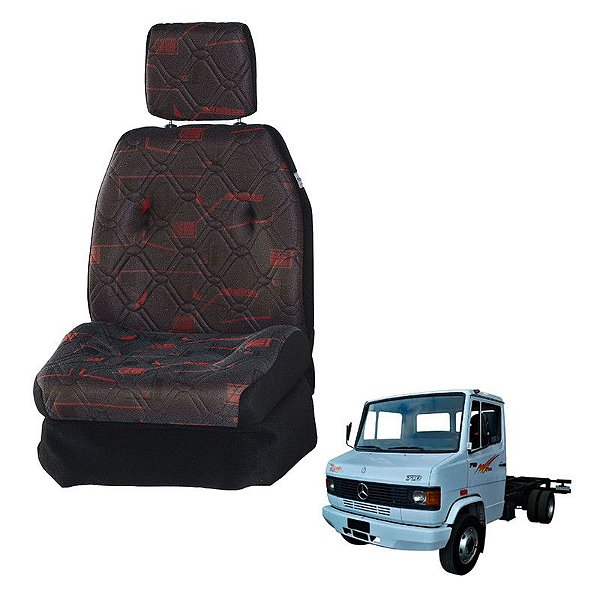 Banco Motorista Mercedes 710 / 912 / 914 Vermelho