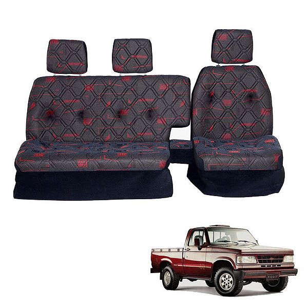 Sofá Cama Banco Completo Chevrolet Vermelho