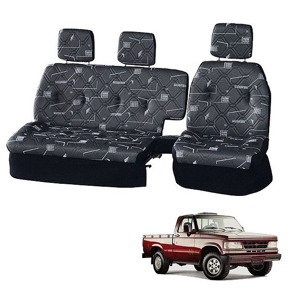Sofá Cama Banco Completo Chevrolet Cinza