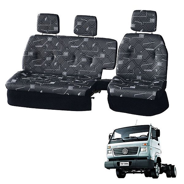 Sofá Cama Banco Completo VW Cinza