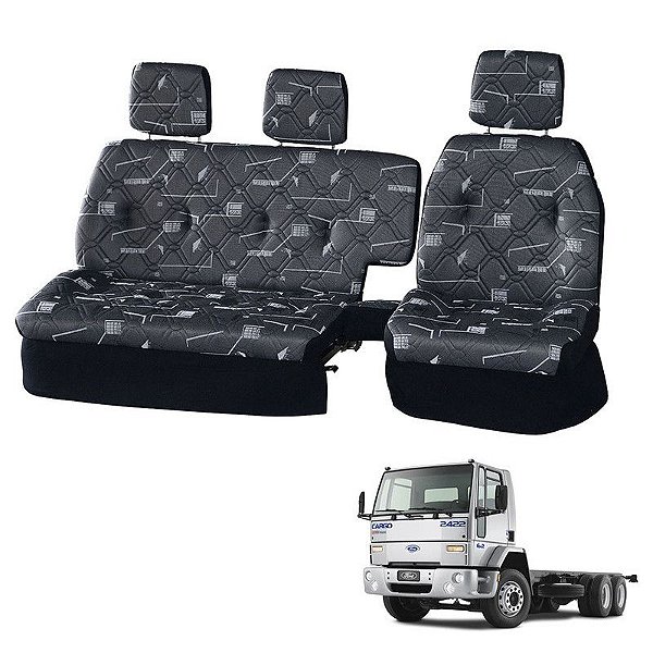 Sofá Cama Banco Completo Ford Cargo 1989 1990 1991 1992 Cinz