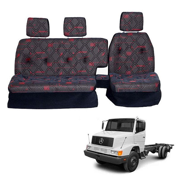Sofá Cama Banco Completo Mercedes 1618 HPN RETO Vermelho