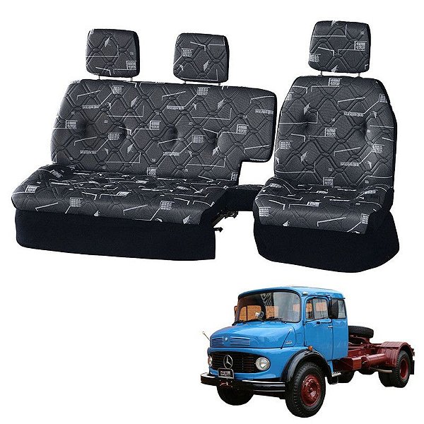 Sofá Cama Banco Completo Mercedes 1519 Cinza