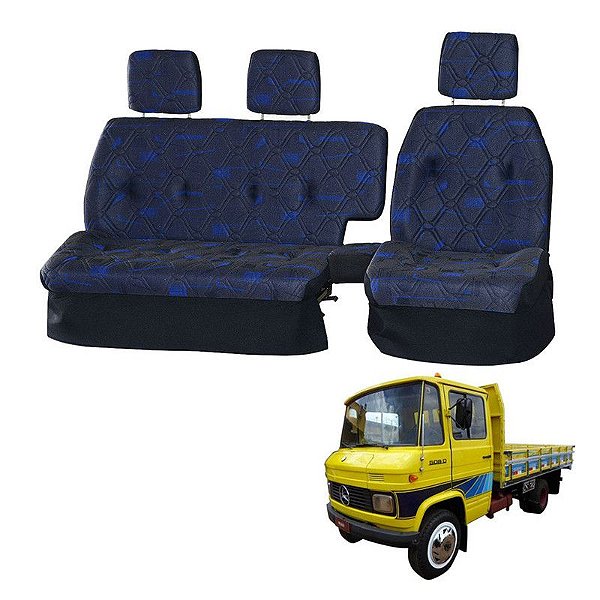 Sofá Cama Banco Completo Mercedes 608D Azul