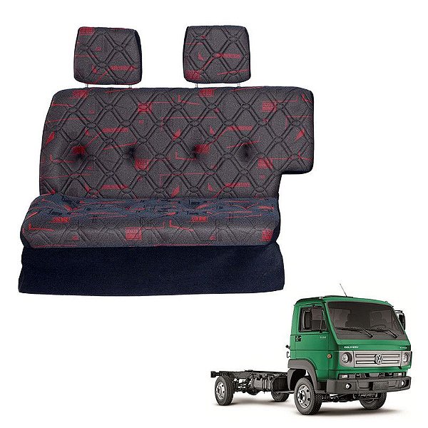 Sofá Cama Caminhão VW Delivery Euro 5 5150 / 13130 Vermelho