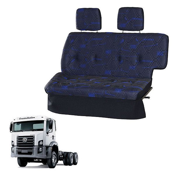 Sofá Cama Caminhão VW Constellation 24250 Azul