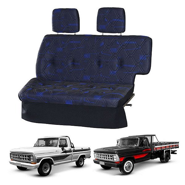 Sofá Cama Caminhonete F1000 / F2000 / F4000 Antiga Azul