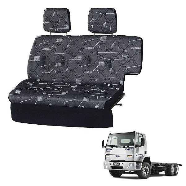 Sofá Cama Caminhão Ford Cargo 1995 1996 1997 1998 1999 Cinza