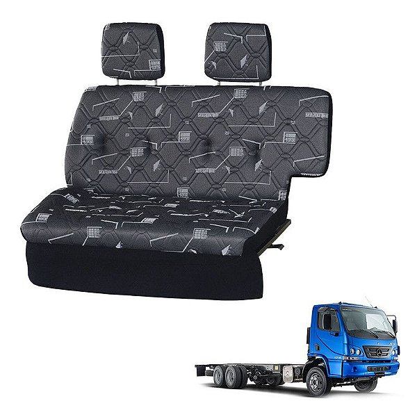 Sofá Cama Caminhão Mercedes Acello Cinza