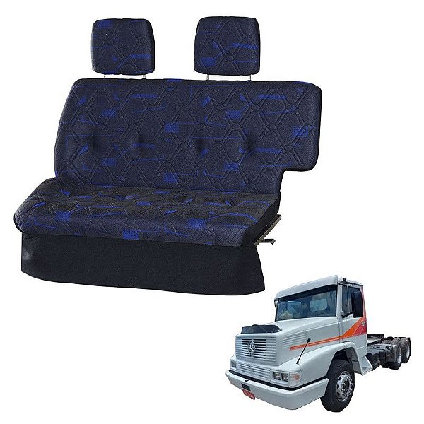 Sofá Cama Caminhão Mercedes 2635 Azul