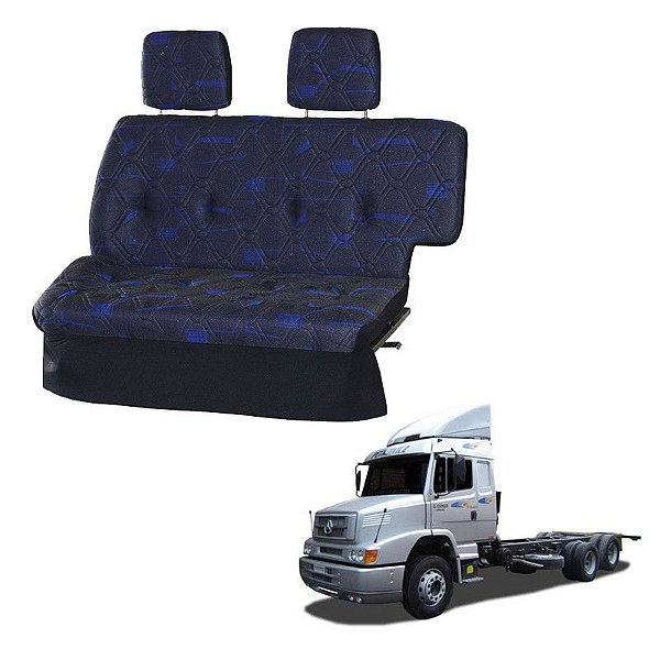 Sofá Cama Caminhão MB 1620 1996 1997 1998 1999 2000 2001 Azu