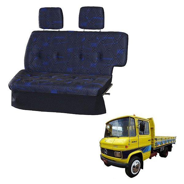 Sofá Cama Caminhão Mercedes 608D Azul