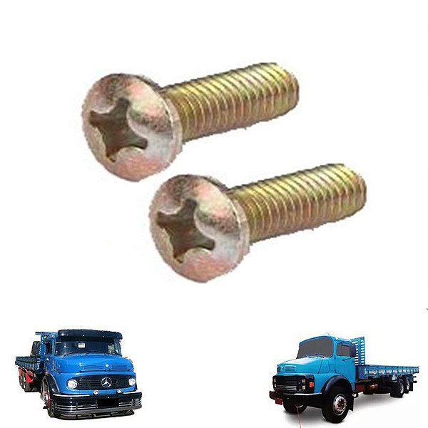 Parafuso Dobradica Porta Mercedes 1113 M6x20 Zincado 4 Und.