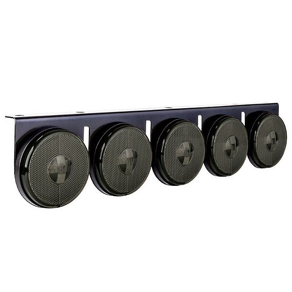 Lanterna 5 Marias Carreta Caminhão Led Fumê Bivolt 85 Mm