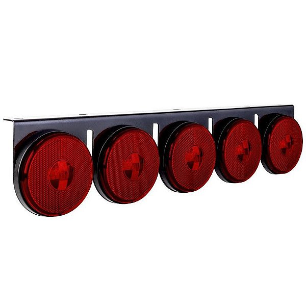 Lanterna 5 Marias Carreta Caminhão Led Rubi Bi. 85mm 2un
