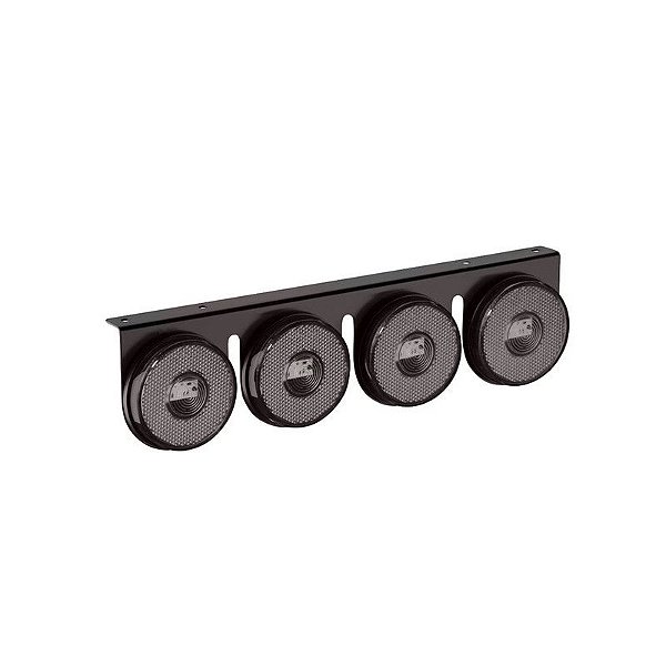 Lanterna 4 Marias Carreta Caminhão Led Fumê Bi. 85mm 2un