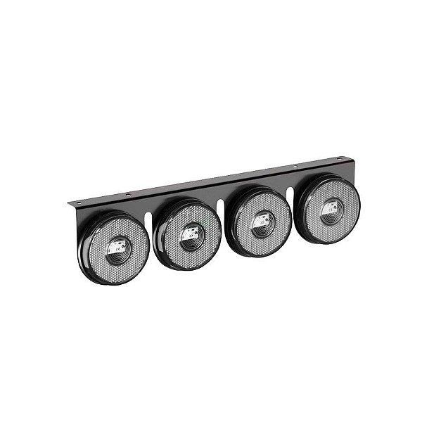Lanterna 4 Marias Carreta Caminhão Led Cristal Bi. 85mm 10un