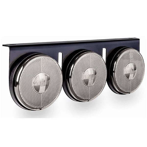 Lanterna 3 Marias Carreta Caminhão Led Cristal Bi. 85mm 10un