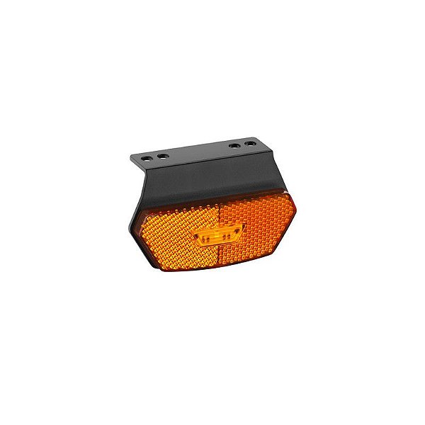 Lanterna Lateral Diamante Saida Conec. C/ Suporte Âmbar 6un