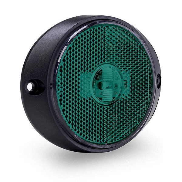 Lanterna Lateral Carreta Universal Led Bivolt Verde