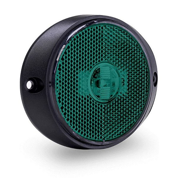 Kit Lanterna Lateral Ø65mm Led Saida Fios Verde 2un