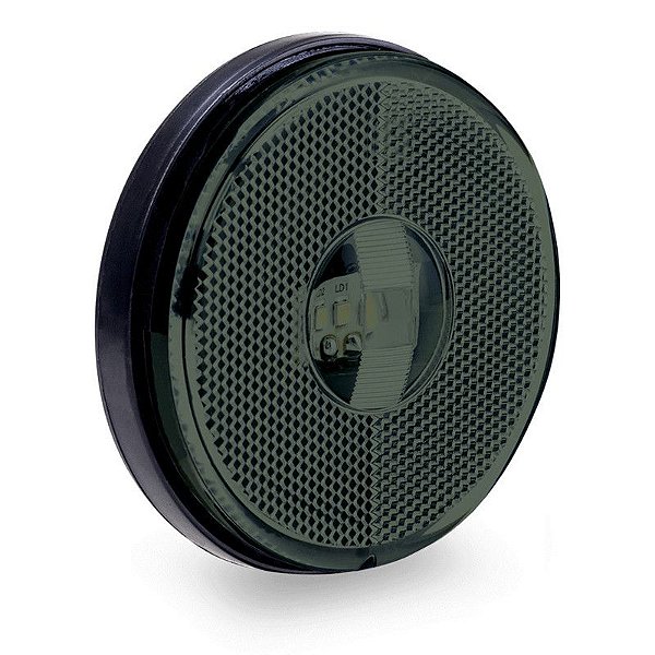 Lanterna Lateral Ø85mm Led Saida Fios Fumê