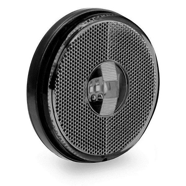 Kit Lanterna Lateral Ø85mm Led Saida Fios Cristal 2un