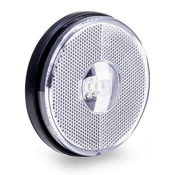 Lanterna Lateral Ø85mm Led Saida Conector Cristal