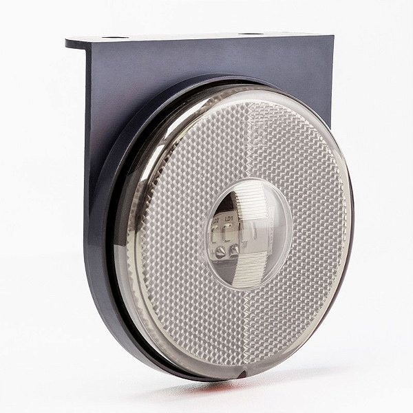 Lanterna Lateral Ø85mm Led Saida Fios E Suporte Cristal