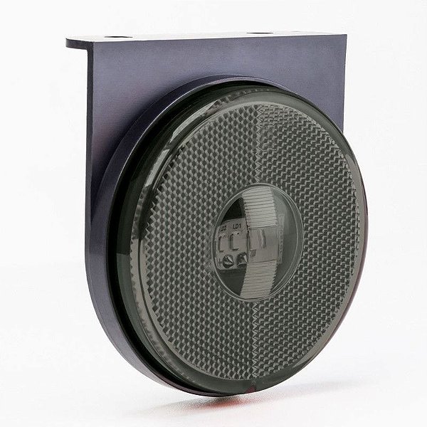 Lanterna Lateral Ø85mm Led Saida Conec + Suporte Fumê 6un