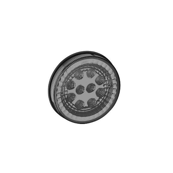 Lanterna Lateral Carreta Led Bivolt Ø125mm Cristal