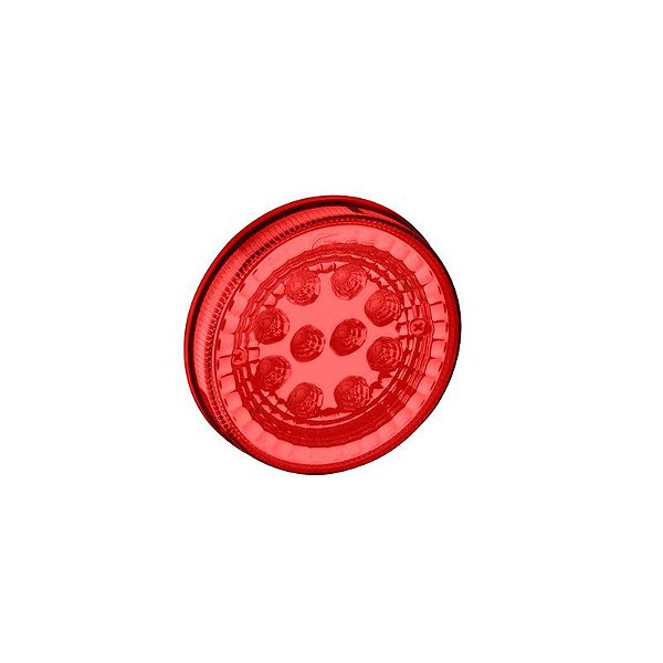 Lanterna Lateral Carreta Led Bivolt Ø125mm Rubi