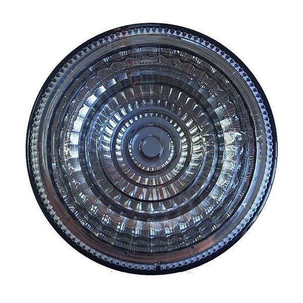 Lanterna Traseira Metalizada Ø125mm Cristal S/ Soquete 10un